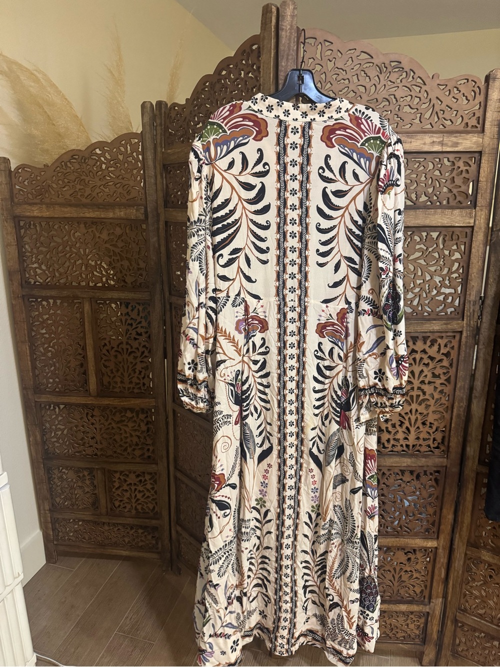 FARM RIO classic nature maxi dress in sand NEW NWT - Picture 3 of 4